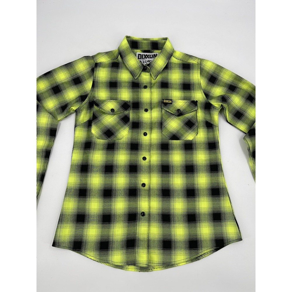 DIXXON Black and Yellow Plaid Button Down Shirt